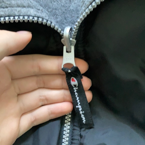 Men’s champion gray and black reversible sweater - Picture 2 of 4